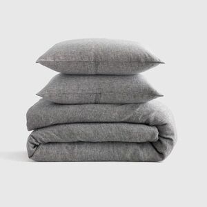 100% Premium Flax Linen Duvet Cover Set,gray. King. Includes two pillowcases.NEW